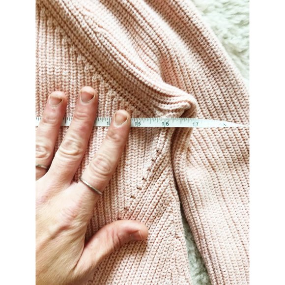 GUC | GAP Light Pink Peach Sweater Tunic | X Small | Ribbed Sweater Teen Girl - Picture 5 of 9
